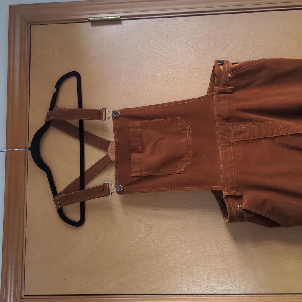 Modcloth XL Corduroy Pumpkin Overalls